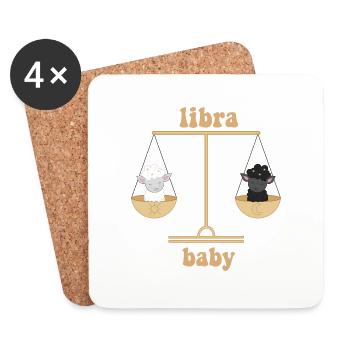 libra baby - Untersetzer (4er-Set) - Weiß - Vorne