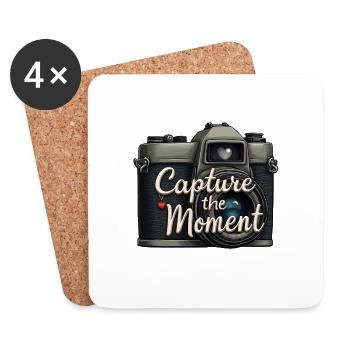 Capture the Moment - Untersetzer (4er-Set) - Weiß - Vorne