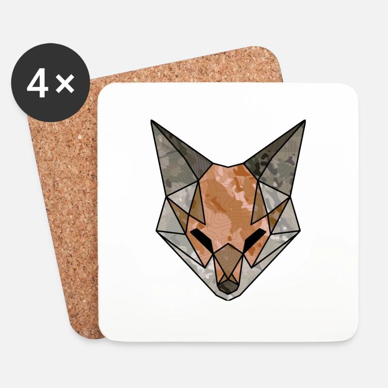 FOXTROTLogo - Untersetzer (4er-Set) - Weiß