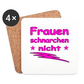 Frauen - Untersetzer (4er-Set) - Weiß - Vorne
