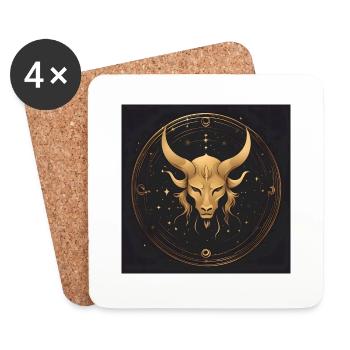 golden goat spirit - Untersetzer (4er-Set) - Weiß - Vorne