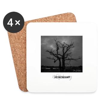 Wolfsburger Baum im Heinenkamp - Untersetzer (4er-Set) - Weiß - Vorne