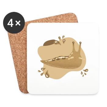 Slug - Coasters (set of 4) - white - Front