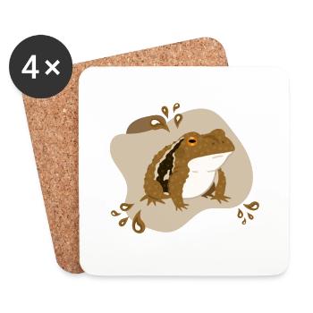Toad - Coasters (set of 4) - white - Front