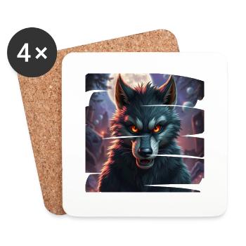 Monster 7 - Untersetzer (4er-Set) - Weiß - Vorne