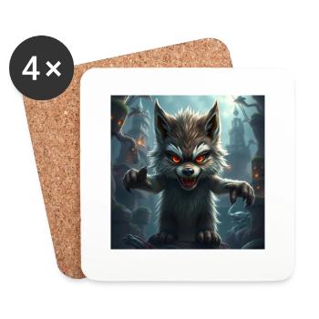 Monster 2 - Untersetzer (4er-Set) - Weiß - Vorne