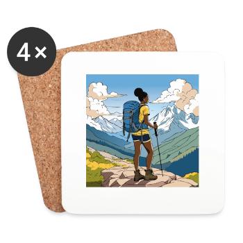 The Beauty of Adventure. - Untersetzer (4er-Set) - Weiß - Vorne