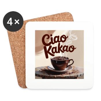 ciao kakao - Untersetzer (4er-Set) - Weiß - Vorne