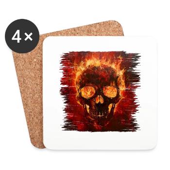 A custom painting is a rolling work of art - Coasters (set of 4) - white - Front