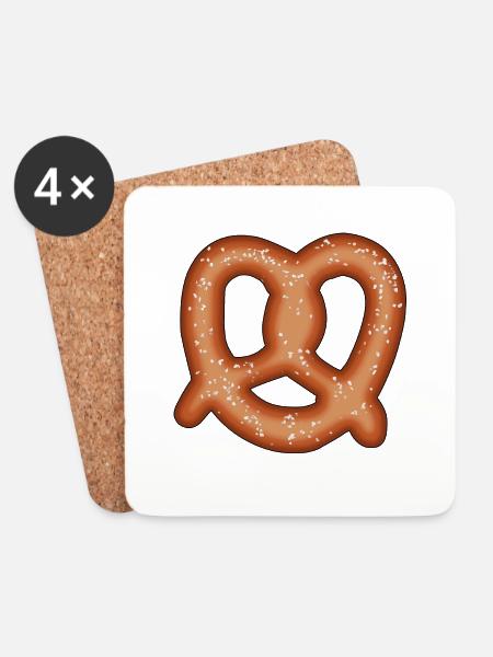 Pretzel - Coasters (set of 4) - white