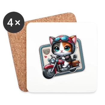 Soft Kitty Gifts - Coasters (set of 4) - white - Front