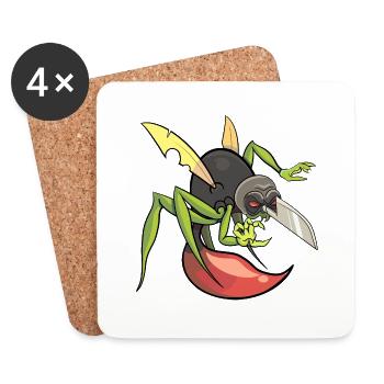 The mosquito net - Coasters (set of 4) - white - Front
