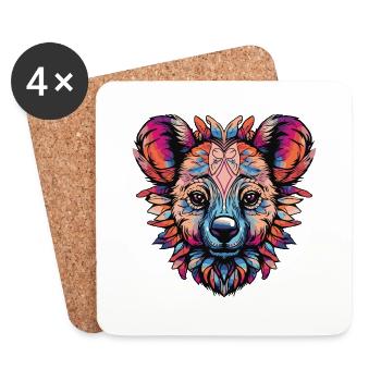 koala - Dessous de verre (lot de 4) - blanc - Devant