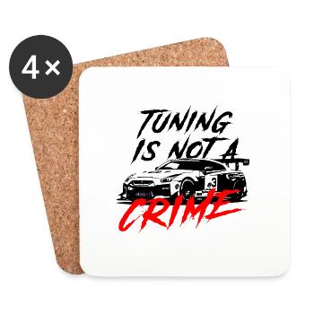 tuning is not a crime - Untersetzer (4er-Set) - Weiß - Vorne