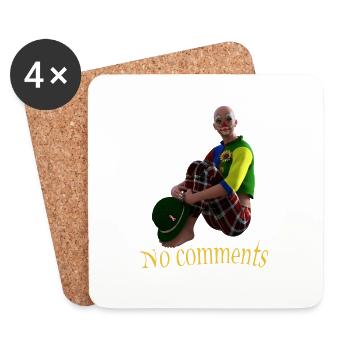 No Comment - Coasters (set of 4) - white - Front