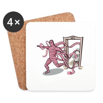 The mummy?! - Coasters (set of 4) - white - Front
