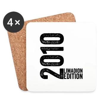 Cadeau d'anniversaire 14 ans pour garçon et fille - Dessous de verre (lot de 4) - blanc - Devant