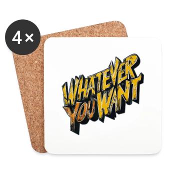 was immer du willst - Untersetzer (4er-Set) - Weiß - Vorne