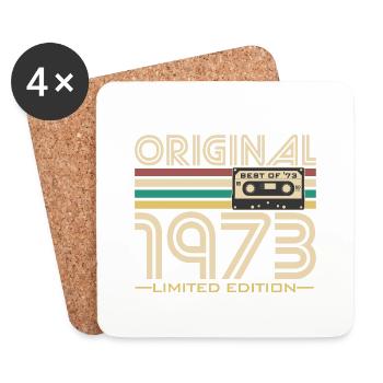Original '73 Rétro - Dessous de verre (lot de 4) - blanc - Devant