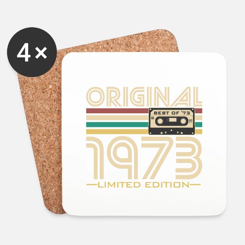 Original '73 Retro - Untersetzer (4er-Set) - Weiß