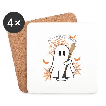 Spooky Season Ghost - Coasters (set of 4) - white - Front