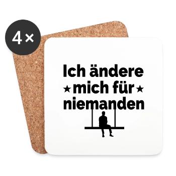 Party - Untersetzer (4er-Set) - Weiß - Vorne