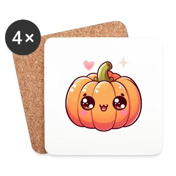 Cute Little Pumpkin - Coasters (set of 4) - white - Front
