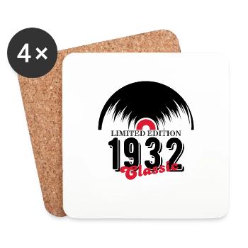 Limited edition 1932 Classic vinyle - Dessous de verre (lot de 4) - blanc - Devant