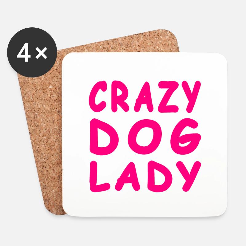 Hunde - Untersetzer (4er-Set) - Weiß