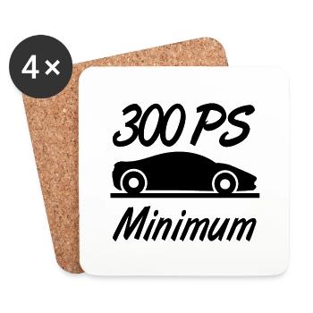 Car - Coasters (set of 4) - white - Front