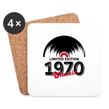 Limited edition 1970 Classic vinyl - Coasters (set of 4) - white - Front