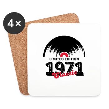 Limited edition 1971 Classic vinyl - Coasters (set of 4) - white - Front