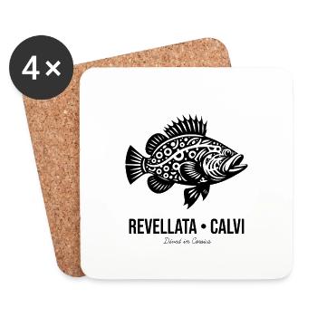 J'peux pas, j'ai plongée à Calvi, en Corse. - Dessous de verre (lot de 4) - blanc - Devant
