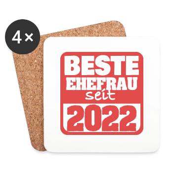 2022 - Coasters (set of 4) - white - Front