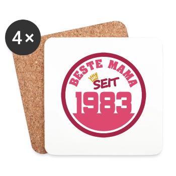 1983 - Coasters (set of 4) - white - Front