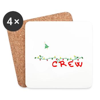 Christmas Crew - Coasters (set of 4) - white - Front