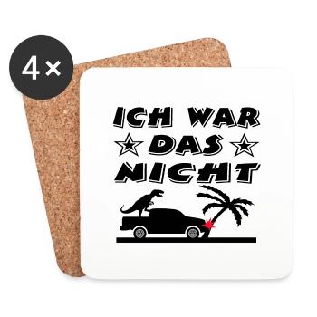 Auto - Untersetzer (4er-Set) - Weiß - Vorne