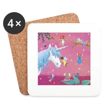 Elven Spell - Coasters (set of 4) - white - Front