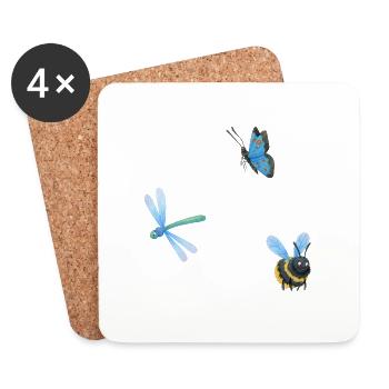 Elven Spell - Coasters (set of 4) - white - Front