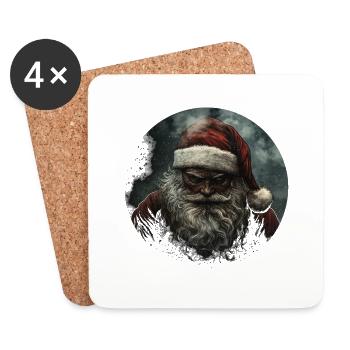 Dark Santa: The mysterious Christmas! - Coasters (set of 4) - white - Front