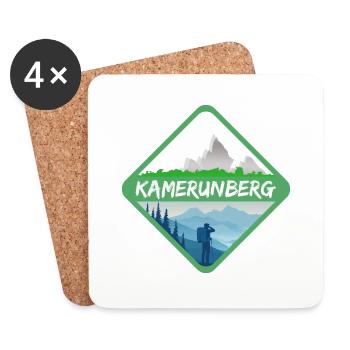 Gift for Cameroon Mountain - Coasters (set of 4) - white - Front