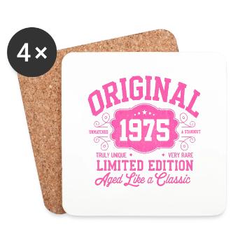 Original 1975 - 50e anniversaire Édition Femme - Dessous de verre (lot de 4) - blanc - Devant