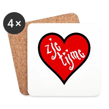 Zje Tijme - Untersetzer (4er-Set) - Weiß - Vorne