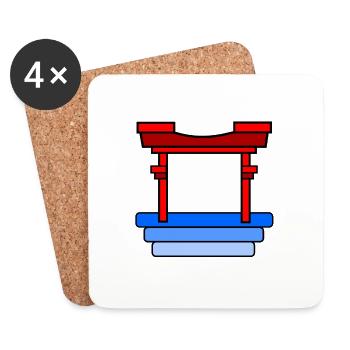 Come to Asia - Coasters (set of 4) - white - Front