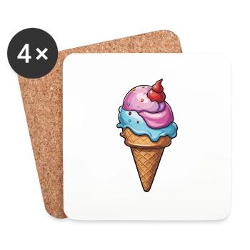 Eis - Coasters (set of 4) - white - Front