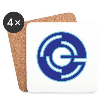 Power Button Technology - Coasters (set of 4) - white - Front