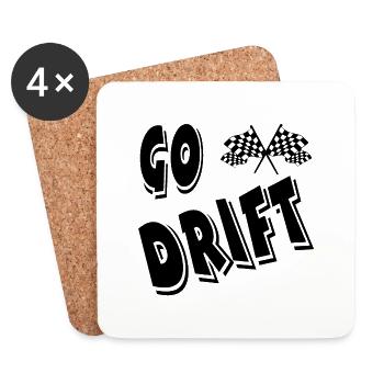 Car - Coasters (set of 4) - white - Front