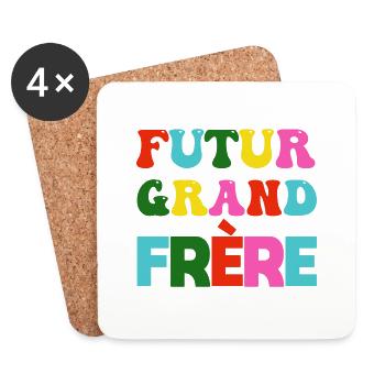 Future big brother - future big brother announcement - Coasters (set of 4) - white - Front