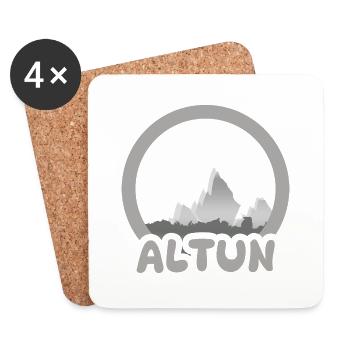 Trekking Altun - Dessous de verre (lot de 4) - blanc - Devant