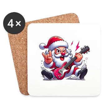 Santa Rock 8 - Coasters (set of 4) - white - Front